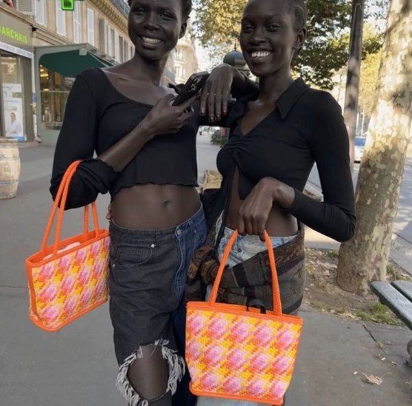 画像8: Mesh leather braided 3 types tote shoulder backpack　 メッシュレザー編み込み3種類トートショルダーバックパック (8)