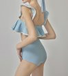 画像6: Women's  Romantic ruffle high waist bikini swimsuit  split bikini 　ロマンラッフルハイウエストプリットビキニスイムウエア (6)