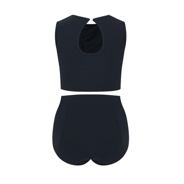 画像8: Women's Button point high waist bikini swimsuit  split bikini 　ボタンポイントハイウエストプリットビキニスイムウエア (8)