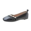 画像1: Laundromat Parlour Flat Panps Shoes　フラットレザーパール付きシューズパンプス (1)