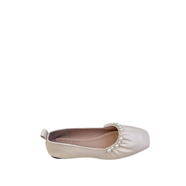 画像8: Laundromat Parlour Flat Panps Shoes　フラットレザーパール付きシューズパンプス (8)