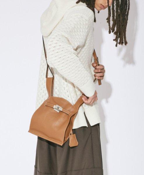 画像4: Soft Leather One Shoulder Crossbody Bag Tote Shoulder Bag 　ソフトレザーワンショルダークロスボディバッグトートショルダーバッグ (4)