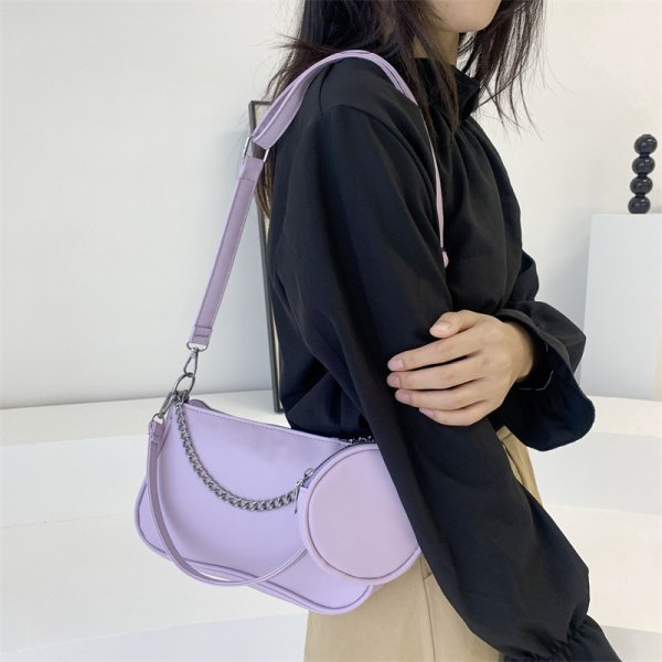 画像7: Leather Tote Shoulder Crossbody　小バッグ付きレザークロスボディバッグトートショルダーバッグ (7)