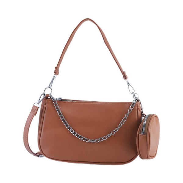 画像3: Leather Tote Shoulder Crossbody　小バッグ付きレザークロスボディバッグトートショルダーバッグ (3)