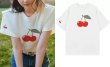 画像1: Cherry Print Short Sleeve T-Shirt 　チェリープリントオーバーサイズ半袖Tシャツ (1)