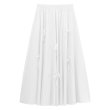 画像7: Women's 3D ribbon sleeveless blouse and flared skirt set up suit  立体リボンノースリーブブラウス＆フレアースカート セットアップ (7)