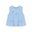 画像4: Women's 3D ribbon sleeveless blouse and flared skirt set up suit  立体リボンノースリーブブラウス＆フレアースカート セットアップ (4)
