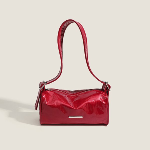 画像2: Leather Pillow Tote Underarm Tote Shoulder Bag　　レザーピロートートアンダーアームトートショルダバッグ (2)