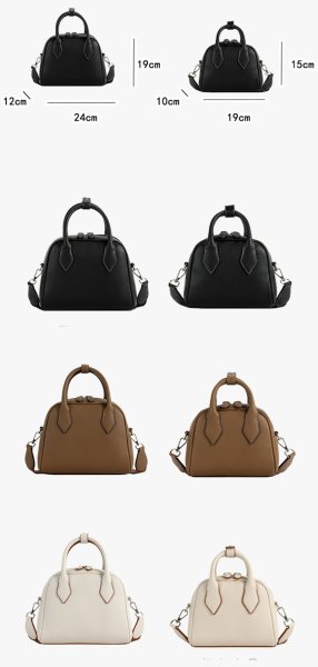 画像4: Leather simple small square tote shoulder crossbody bag　レザーシンプルスモールスクエアボストントートショルダークロスボディーバッグバッグ (4)
