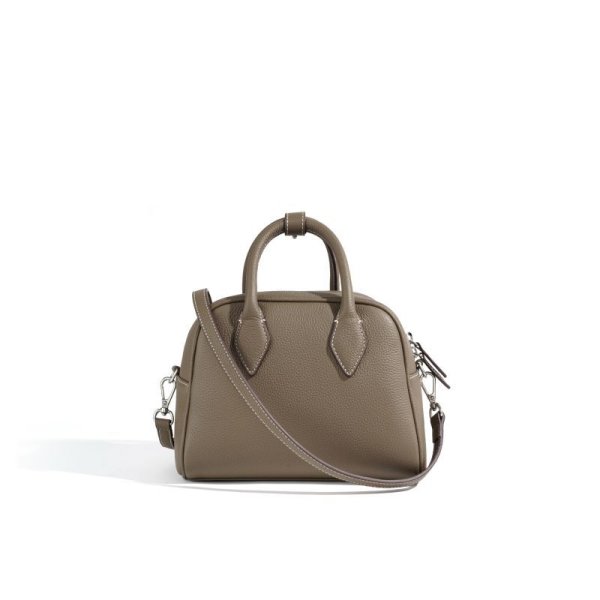 画像7: Leather simple small square tote shoulder crossbody bag　レザーシンプルスモールスクエアボストントートショルダークロスボディーバッグバッグ (7)