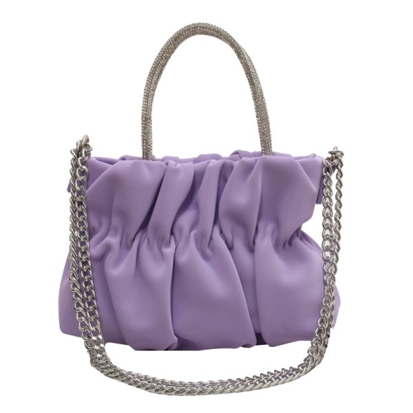 画像2: Gathered leather tote shoulder bag　ギャザーレザートートショルダーバッグ (2)