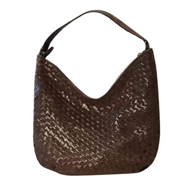 画像1: Mesh woven leather large shoulder tote bag　メッシュ編み込みレザーラージショルダートートバッグ (1)
