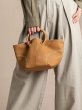 画像12: Soft Leather Portable Tote Shoulder Crossbody Bag　ソフトレザーポータブルステッチトートショルダークロスボディーバッグ (12)