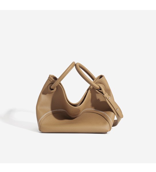 画像7: Soft Leather Portable Tote Shoulder Crossbody Bag　ソフトレザーポータブルステッチトートショルダークロスボディーバッグ (7)