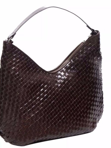 画像3: Mesh woven leather large shoulder tote bag　メッシュ編み込みレザーラージショルダートートバッグ (3)