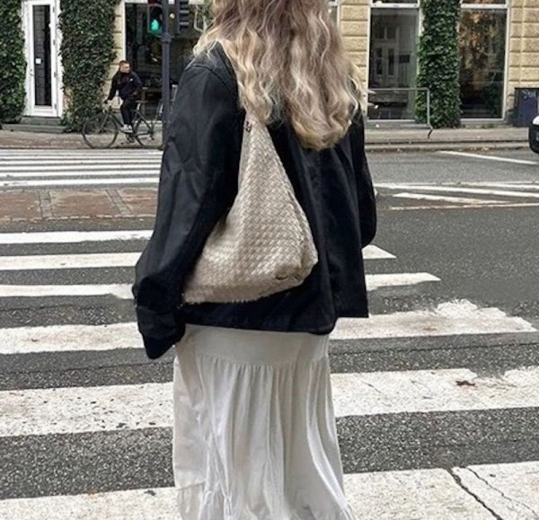 画像8: Mesh woven leather large shoulder tote bag　メッシュ編み込みレザーラージショルダートートバッグ (8)