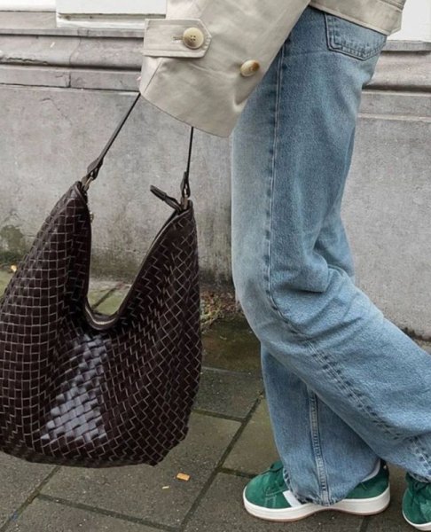 画像13: Mesh woven leather large shoulder tote bag　メッシュ編み込みレザーラージショルダートートバッグ (13)