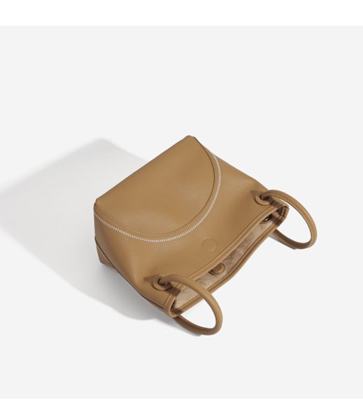 画像8: Soft Leather Portable Tote Shoulder Crossbody Bag　ソフトレザーポータブルステッチトートショルダークロスボディーバッグ (8)