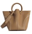 画像1: Soft Leather Portable Tote Shoulder Crossbody Bag　ソフトレザーポータブルステッチトートショルダークロスボディーバッグ (1)