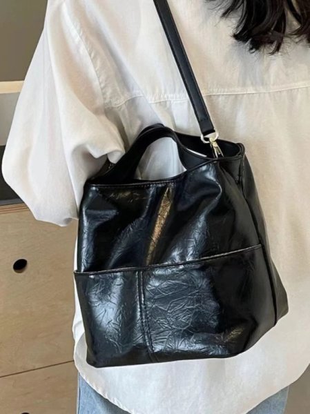 画像6: Dual-purpose shoulder and crossbody bag　レザーデュアルパーパスショルダートートバッグ (6)