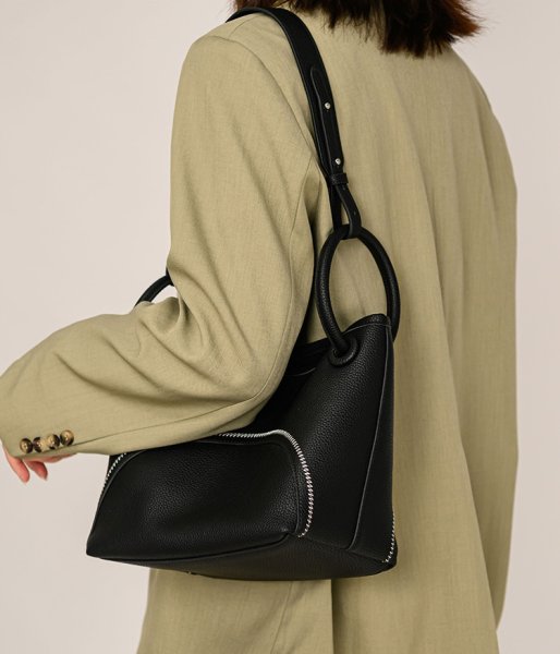 画像11: Soft Leather Portable Tote Shoulder Crossbody Bag　ソフトレザーポータブルステッチトートショルダークロスボディーバッグ (11)