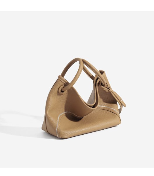 画像6: Soft Leather Portable Tote Shoulder Crossbody Bag　ソフトレザーポータブルステッチトートショルダークロスボディーバッグ (6)