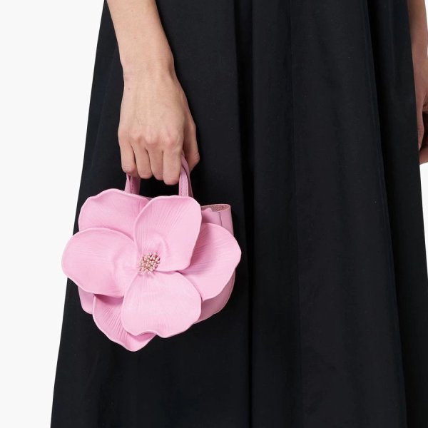 画像13: French Petal Flower Tote Shoulder Crossbody Chain Bag crossbody bag　レザーフレンチペタルフラワートートショルダークロスボディチェーンバッグ (13)