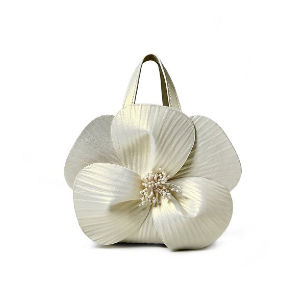 画像5: French Petal Flower Tote Shoulder Crossbody Chain Bag crossbody bag　レザーフレンチペタルフラワートートショルダークロスボディチェーンバッグ (5)