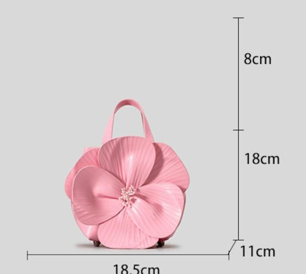 画像18: French Petal Flower Tote Shoulder Crossbody Chain Bag crossbody bag　レザーフレンチペタルフラワートートショルダークロスボディチェーンバッグ (18)