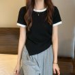 画像3: Irregular Bicolor T-shirt　イレギュラーバイカラーTシャツ (3)