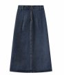 画像5: Women's Mid-length lace-up denim skirt　レースアップデニム膝下ミディアム丈スカート (5)