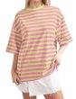 画像4: Striped drop shoulder round neck T-shirt　ストライプ ボーダードロップショルダーラウンドネックTシャツ (4)