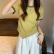 画像6: Irregular Bicolor T-shirt　イレギュラーバイカラーTシャツ (6)