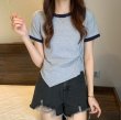 画像2: Irregular Bicolor T-shirt　イレギュラーバイカラーTシャツ (2)