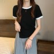 画像9: Irregular Bicolor T-shirt　イレギュラーバイカラーTシャツ (9)