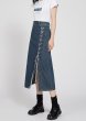 画像3: Women's Mid-length lace-up denim skirt　レースアップデニム膝下ミディアム丈スカート (3)