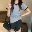 画像8: Irregular Bicolor T-shirt　イレギュラーバイカラーTシャツ (8)