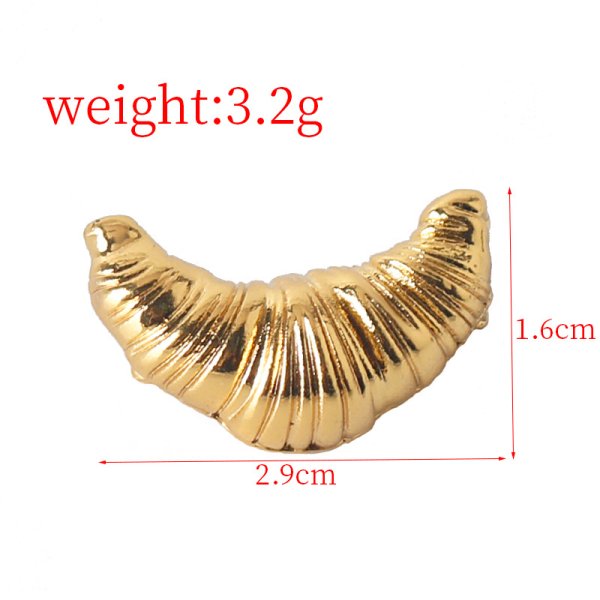 画像9:  Croissant corsage brooch 　クロワッサン半月ゴールド＆シルバーブローチコサージュ (9)
