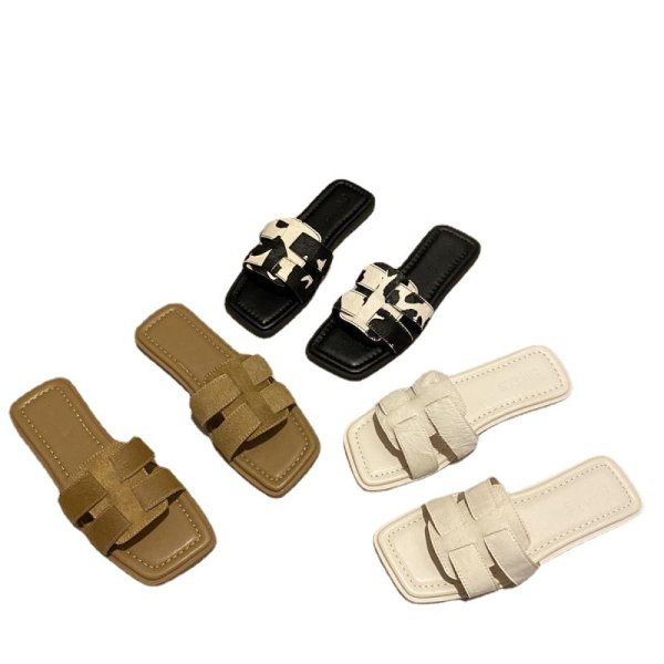 画像1: Women's Fairy Style Flat Sandal Slippers 　ユニセックスフェアリーフラットサンダルスリッパ  (1)