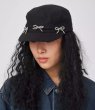 画像1: Ball Ribbon Baseball Cap　ボールリボン野球帽キャップ 帽子 ハット (1)