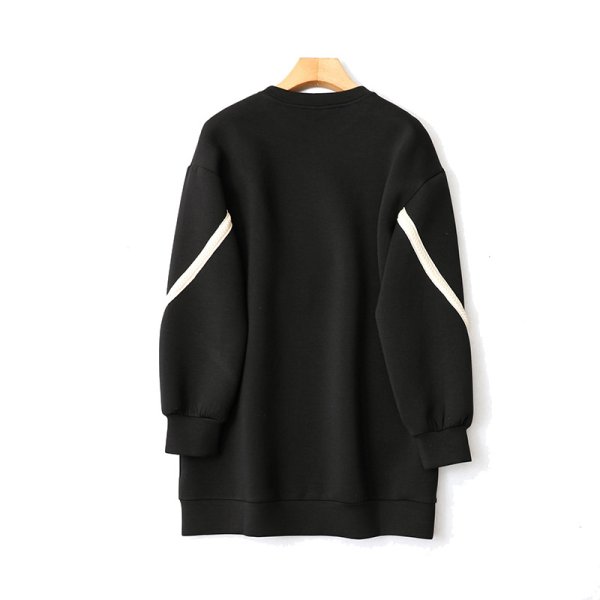 画像6: Women's  Sweatshirt Ribbon Bijou Tunic Dress 　リボンビジュースエットチュニックワンピースドレス (6)