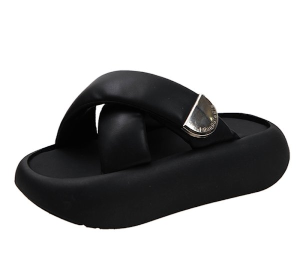 画像1: Women's Soft Sole Little People Platform Sandal Slippers   Flip Flops　ユニセックスリトルピープルプラットフォーム厚底サンダルスリッパ  (1)