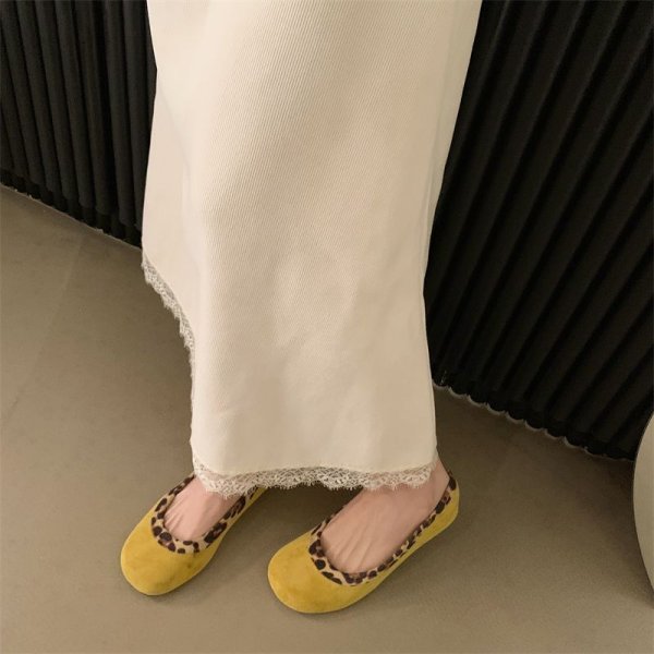 画像5: Shallow-mouth flat sole round-toe ballet shoes フラットラウンドトゥバレエシューズパンプスペタンコラクチンシューズ (5)