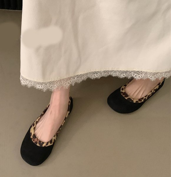 画像7: Shallow-mouth flat sole round-toe ballet shoes フラットラウンドトゥバレエシューズパンプスペタンコラクチンシューズ (7)