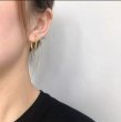画像1: Hoop  Earring  　シルバー ゴールドフープU字型ピアス  イアリング (1)