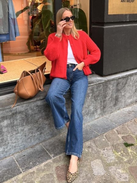 画像6: Women's French niche fashionable round neck long sleeve cardigan sweater knit　フランススタイルファッショナブル ラウンドネック長袖カーディガンセーターニット (6)