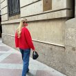 画像7: Women's French niche fashionable round neck long sleeve cardigan sweater knit　フランススタイルファッショナブル ラウンドネック長袖カーディガンセーターニット (7)