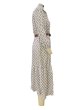 画像10: Women's  Classic print V-neck long maxi dress One piece　クラシカルプリントVネックロングマキシワンピースドレス (10)