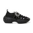 画像1: Rhinestone Buckle Hollow Breathable Mesh Platform Dad Sneakers　男女兼用ユニセックスライントーンバックルメッシュ厚底レースアップスニーカー (1)