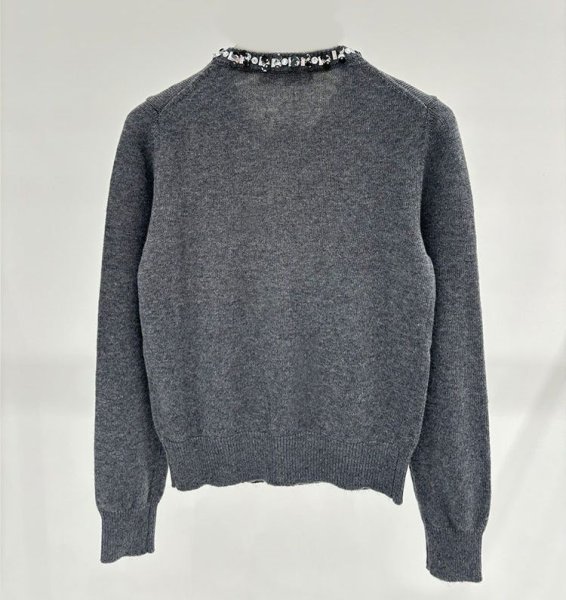 画像5: Women's Long sleeve French Style Beaded Cardigan Sweater Knit　ビーズスパンコール長袖カーディガンセーターニット (5)